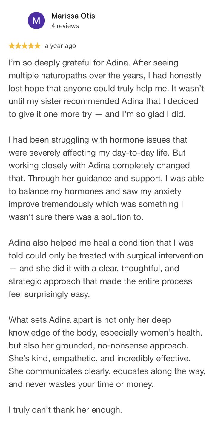 Google review from Marissa, 5 stars