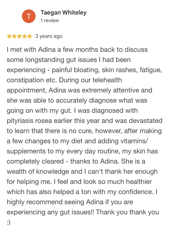 Google review from Taegan, 5 stars