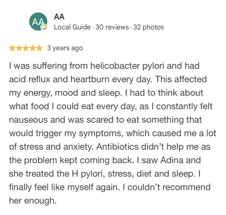 Google review from A.A., 5 stars